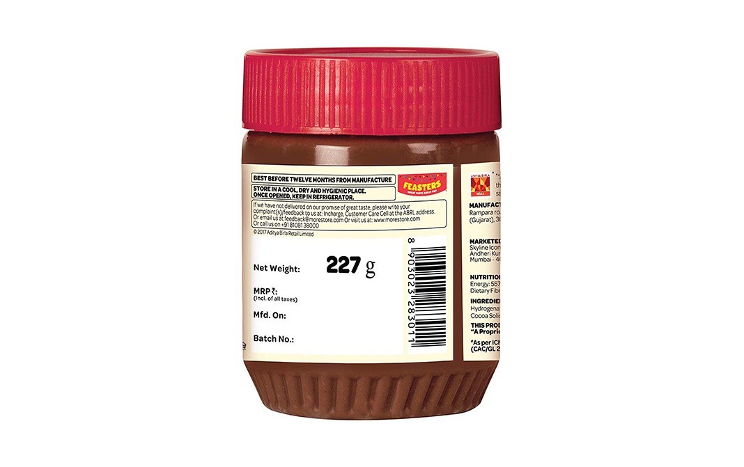 Feasters Choco Peanut Butter    Plastic Jar  227 grams